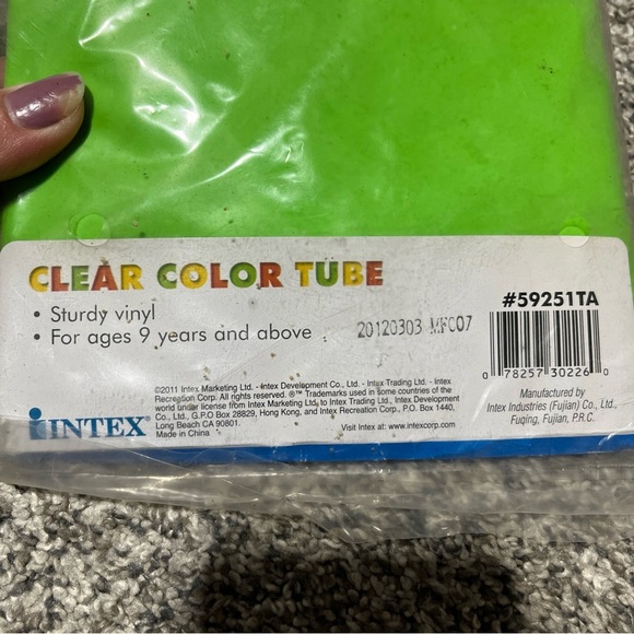 2011 Intex The Wet Set Tube 59251TA  Green NOS New 36 in. - Picture 5 of 6